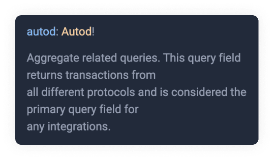 Graphiql Query Autod