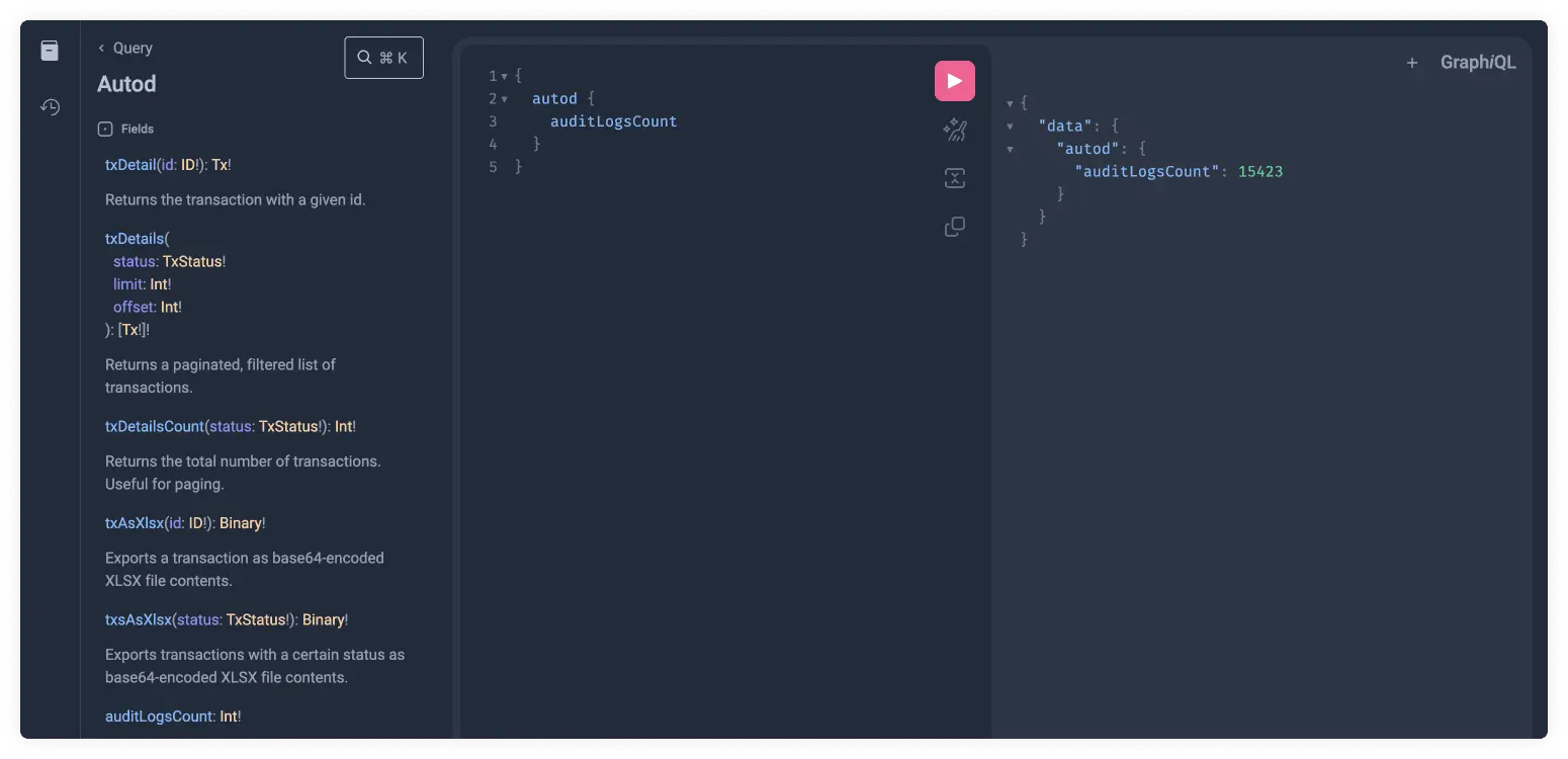 Graphiql Query Nested Type Result