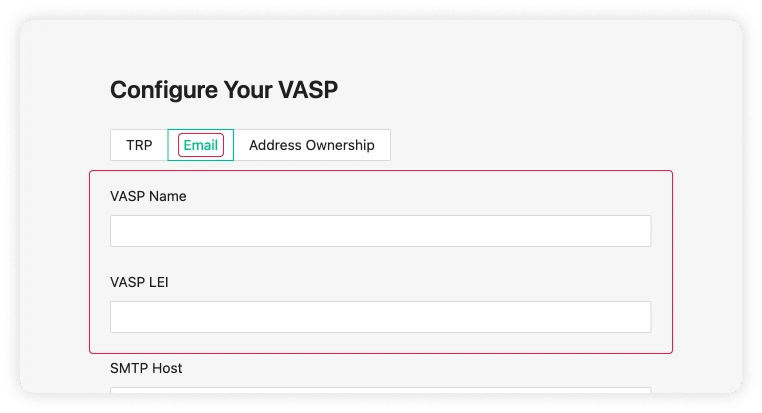 Amend Email Configuration