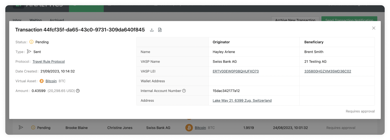 Transactions Waiting Details