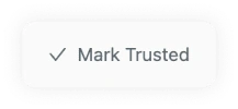 Counterparty VASP Mark as Trusted