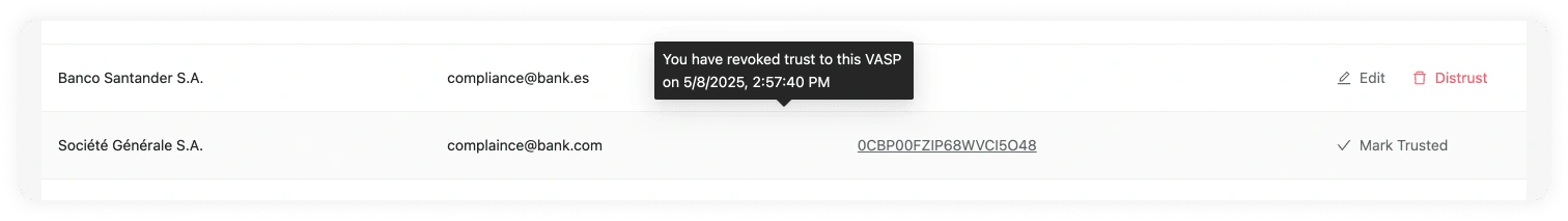 Counterparty VASP Revoked