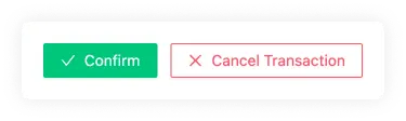 Confirm Cancel Buttons