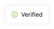 Status badge showing Verified