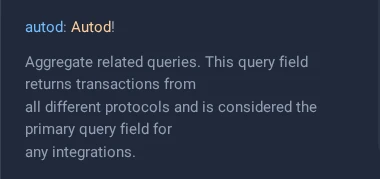 Graphiql Query Autod
