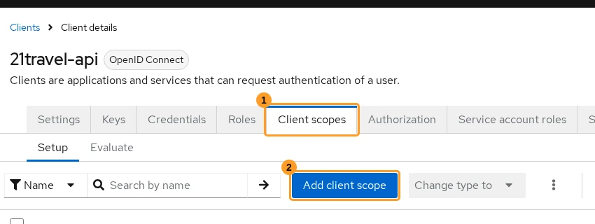Keycloak Add Client Scope