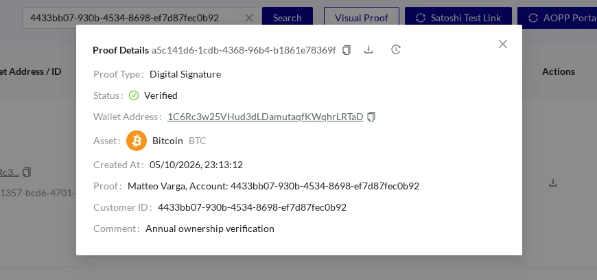 Self Hosted Wallets Details Digital Signature