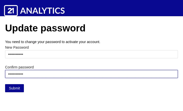 Update Password