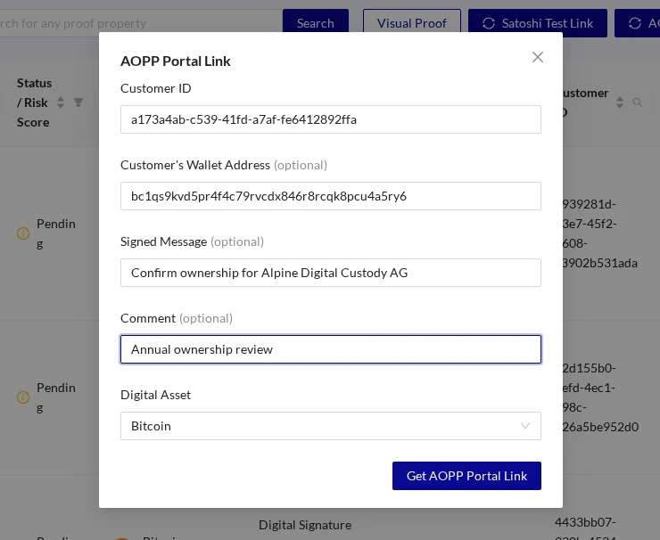 AOPP Portal Link Form